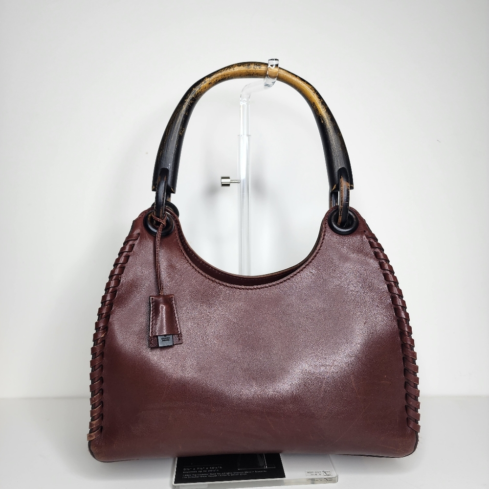 Vintage Gucci Wood Handle Bag